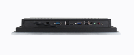Aluminum Alloy Pure Flat Bezel IP65 Front Resistive Pcap Touch Industrial PC Panel Mounted PC