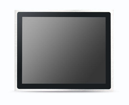 Aluminum Alloy Pure Flat Bezel IP65 Front Resistive Pcap Touch Industrial PC Panel Mounted PC